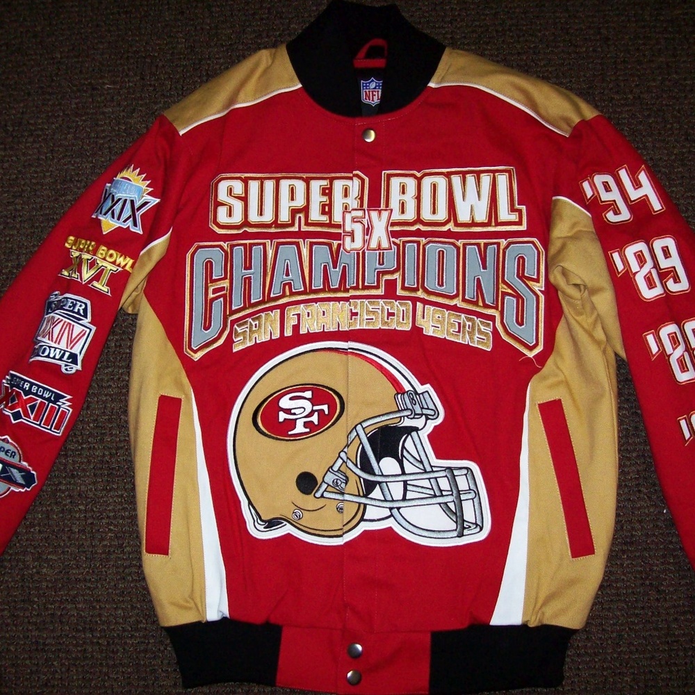 SAN FRANCISCO 49ERS 5X SUPER BOWL CHAMPIONS JACKET